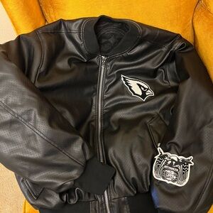 Jeff Hamilton Leather Arizona Cardinals Jacket